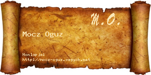 Mocz Oguz névjegykártya